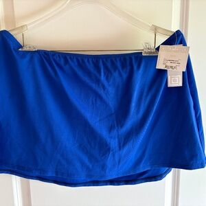 NWT Liz Claiborne Swim Skirt, Royal Blue, 18W